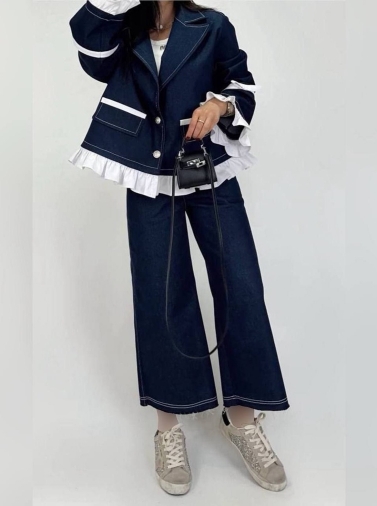 ست کت و شلوار جین کد 2322