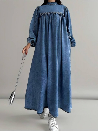 پیراهن بلند جین کد 2323