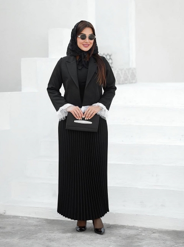 ست کت و دامن پلیسه کد 2308