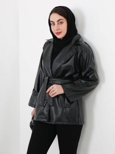 کت چرم یقه انگلیسی کد 2530