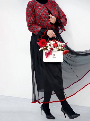 ست کت و دامن یلدایی کد 2526