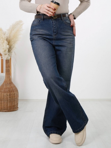 شلوار جین نیم بگ کد 2536