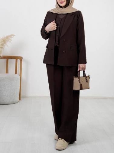 ست سه تیکه کت و شلوار جلیقه کد 2564