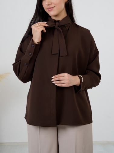 شومیز کرپ مورگان کد 2572