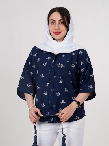 شومیز پری گلدار کد 2638