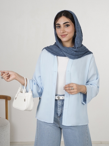 شومیز پری سیلک آهو کد 2643