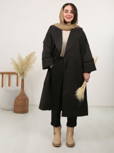 بارونی بلند آستردار کد 2444