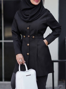 مانتو دانشجویی عروسکی 2484 