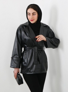 کت چرم یقه انگلیسی کد 2530