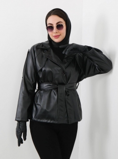 کت چرم عروسکی کد 2529