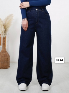 شلوار جین نیم بگ کد 2536